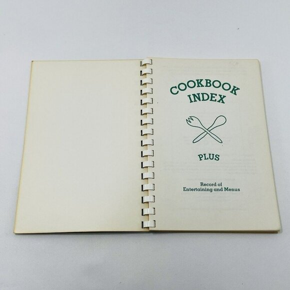 Vtg Cookbook Index Menu Recipe Notebook Note Record Salley Lesley Unused Blank - Picture 4 of 10